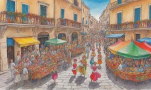 Fiestas vibrantes con comida maltesa