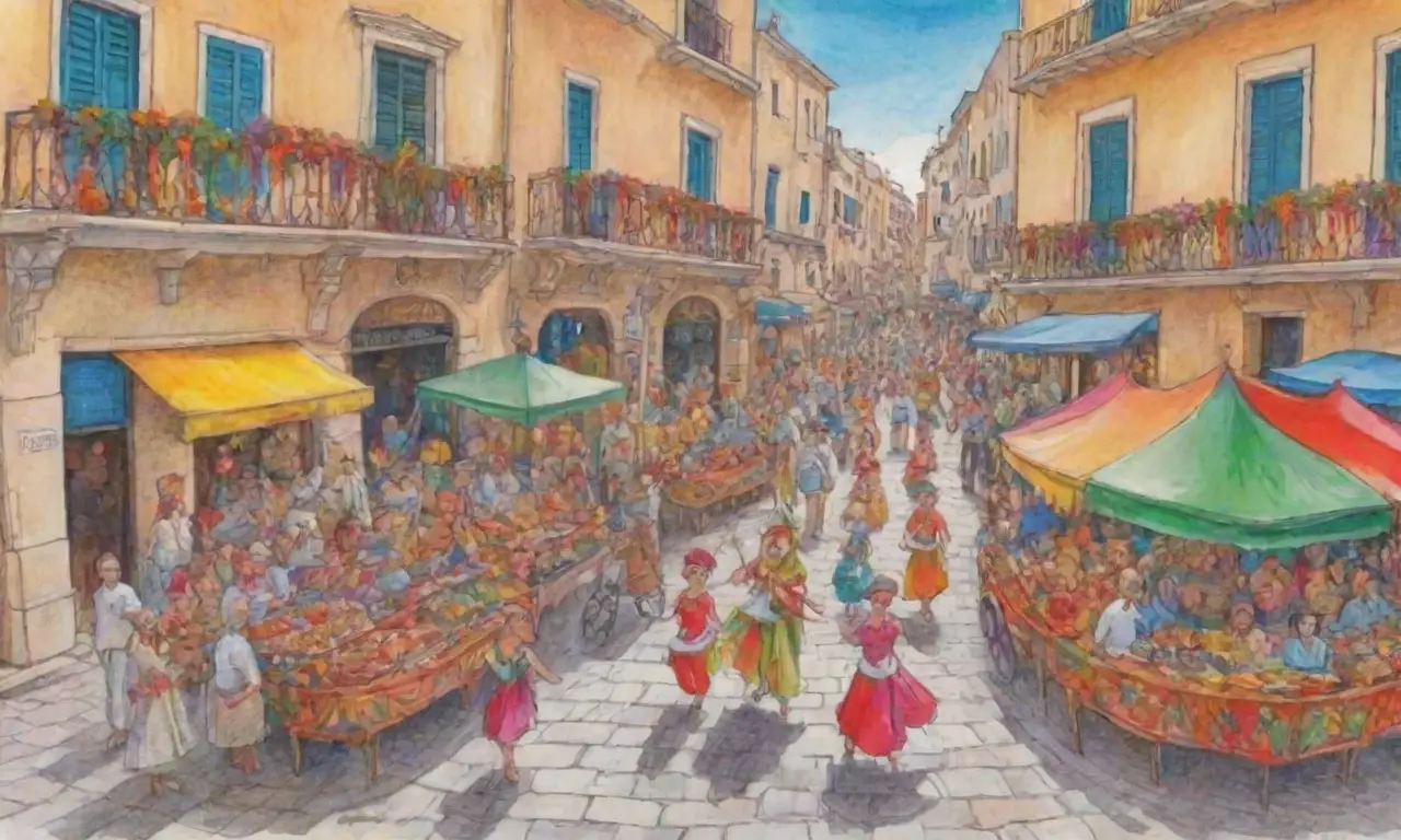 Fiestas vibrantes con comida maltesa
