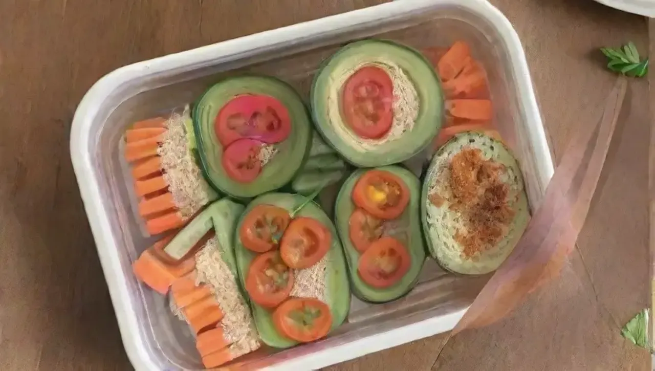 Un picnic colorido y saludable con wraps frescos y vibrantes