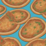 Börek casero de colores con relleno sabroso y sabores kazajos