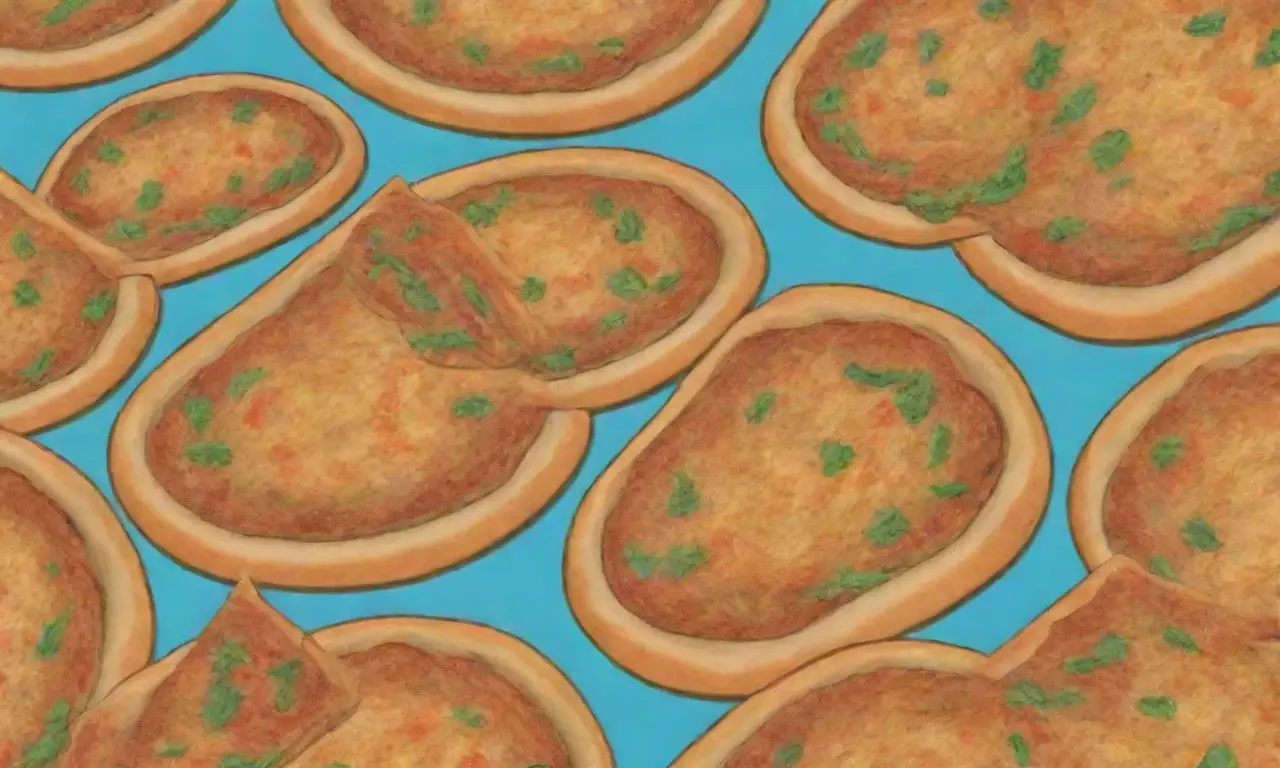 Börek casero de colores con relleno sabroso y sabores kazajos