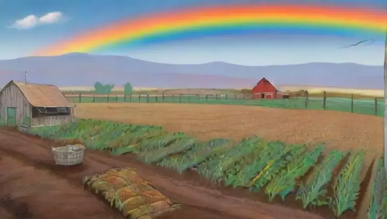 Un paisaje agrícola en decadencia contrasta con la esperanza de un futuro sostenible