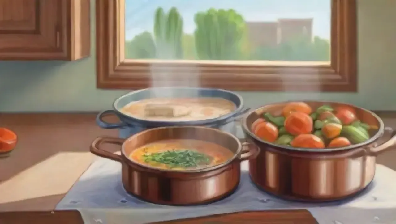 Una cocina vibrante con un ambiente acogedor y aromas de hierbas
