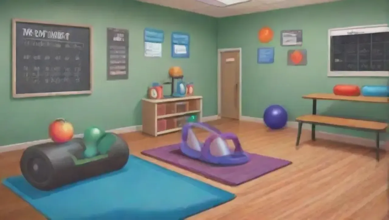 Una vibrante escena de gimnasio llena de luz, motivación y energía