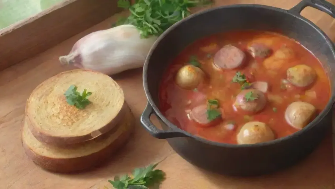 Una comida reconfortante y vibrante compartida en familia, llena de aromas y risas