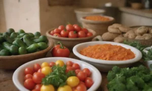 Colores vibrantes y sabores mediterráneos en platos tradicionales