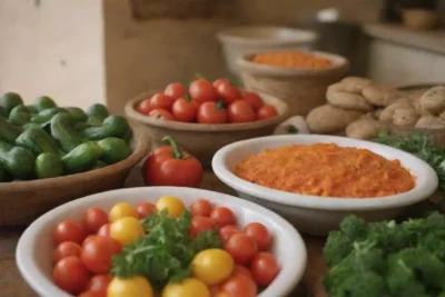 Colores vibrantes y sabores mediterráneos en platos tradicionales