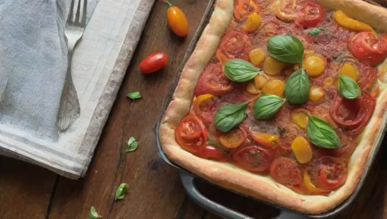 Una mesa rústica con una deliciosa tarta y un ambiente acogedor