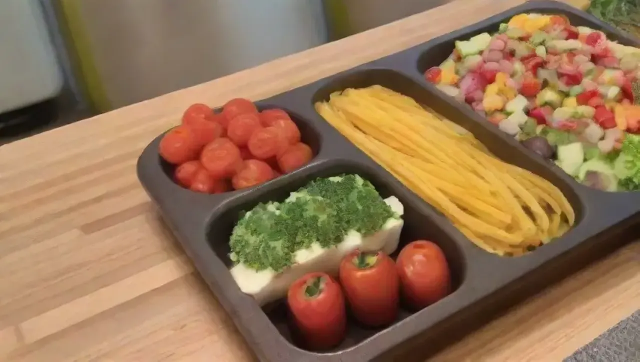 Cocina vibrante y acogedora, con ingredientes frescos y recetas rápidas para disfrutar en familia