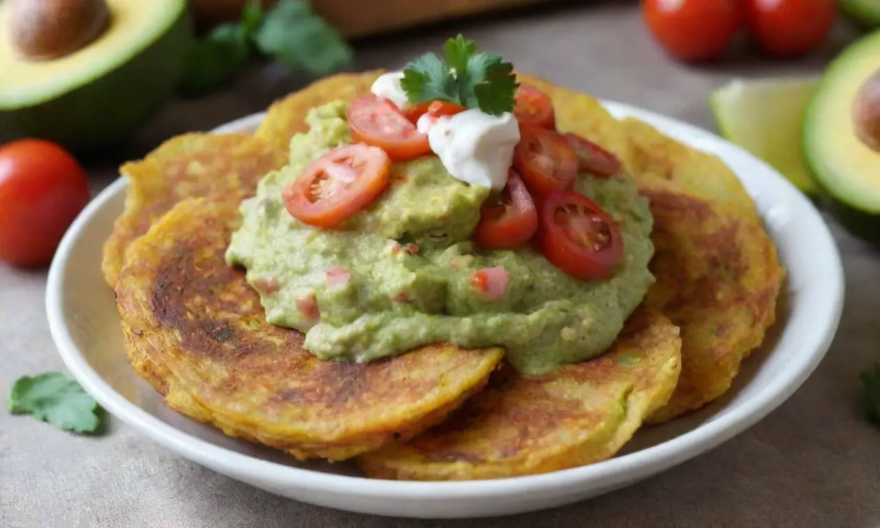 Tostones con guacamole y sabores caribeños, fáciles y perfectos para impresionar