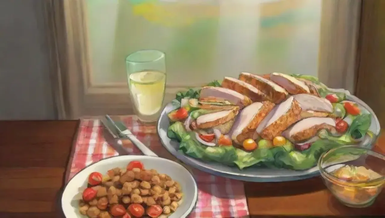 Ensalada fresca y colorida lista en menos de 30 minutos