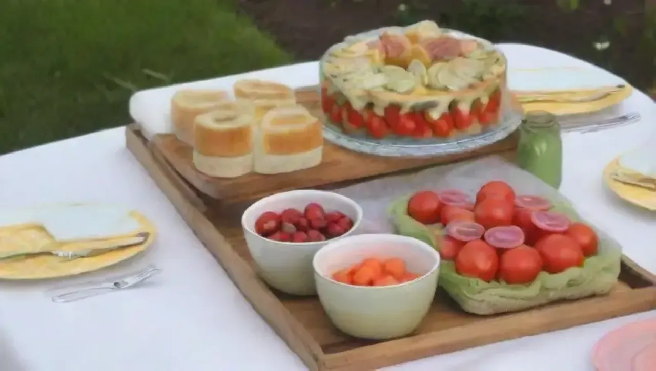 Una mesa vibrante y acogedora, decorada con elegancia y lista para un encuentro