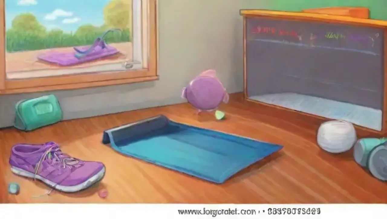 Un gimnasio vibrante y motivador lleno de energía y metas