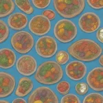 Platos vegetarianos escoceses con colores vibrantes y presentación artística