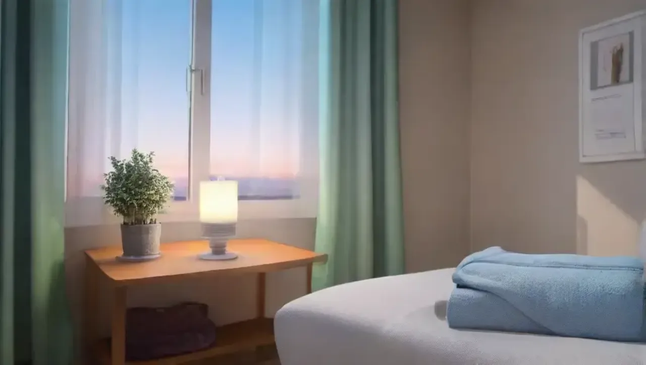 Un dormitorio sereno y acogedor invita a la relajación y el bienestar