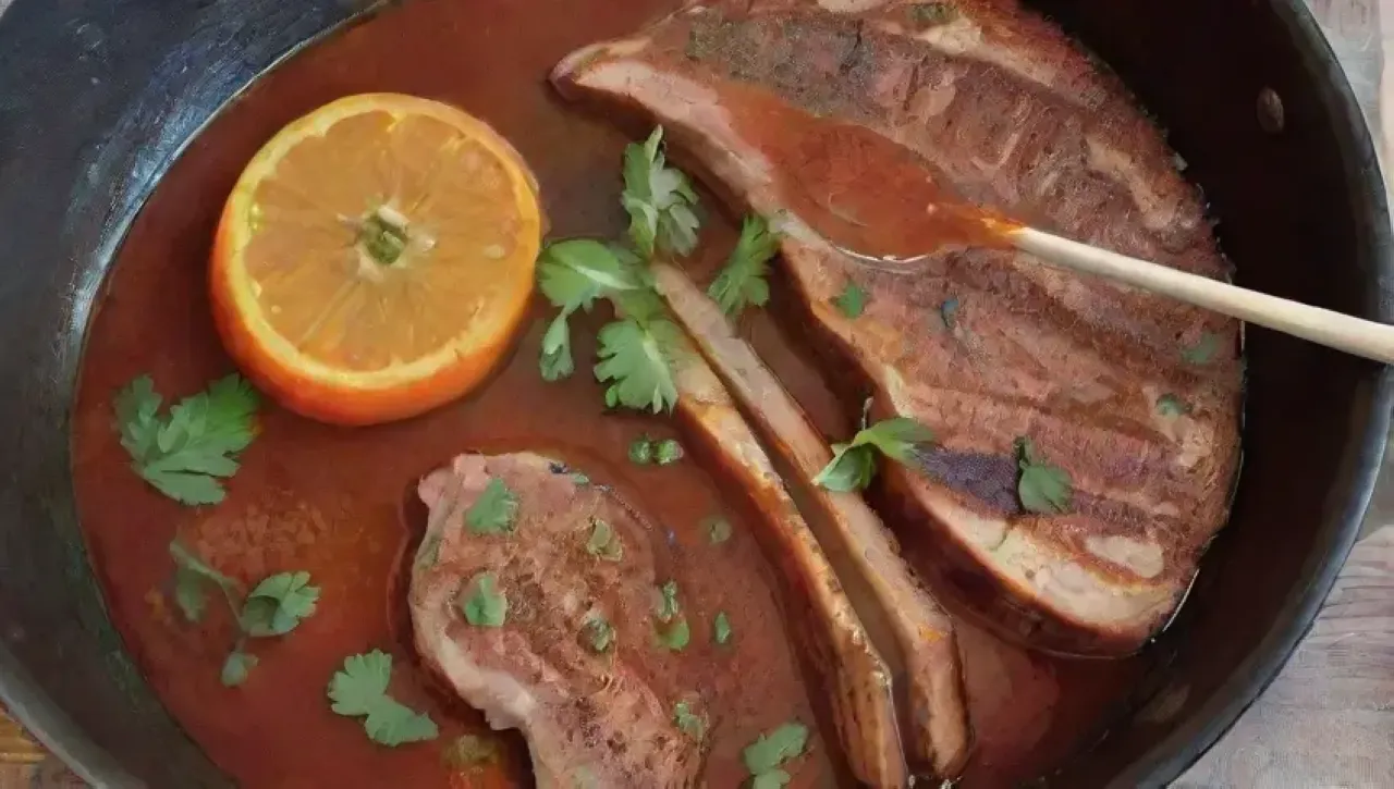 Una familia se reúne en una cocina acogedora para disfrutar de un festín vibrante y aromático