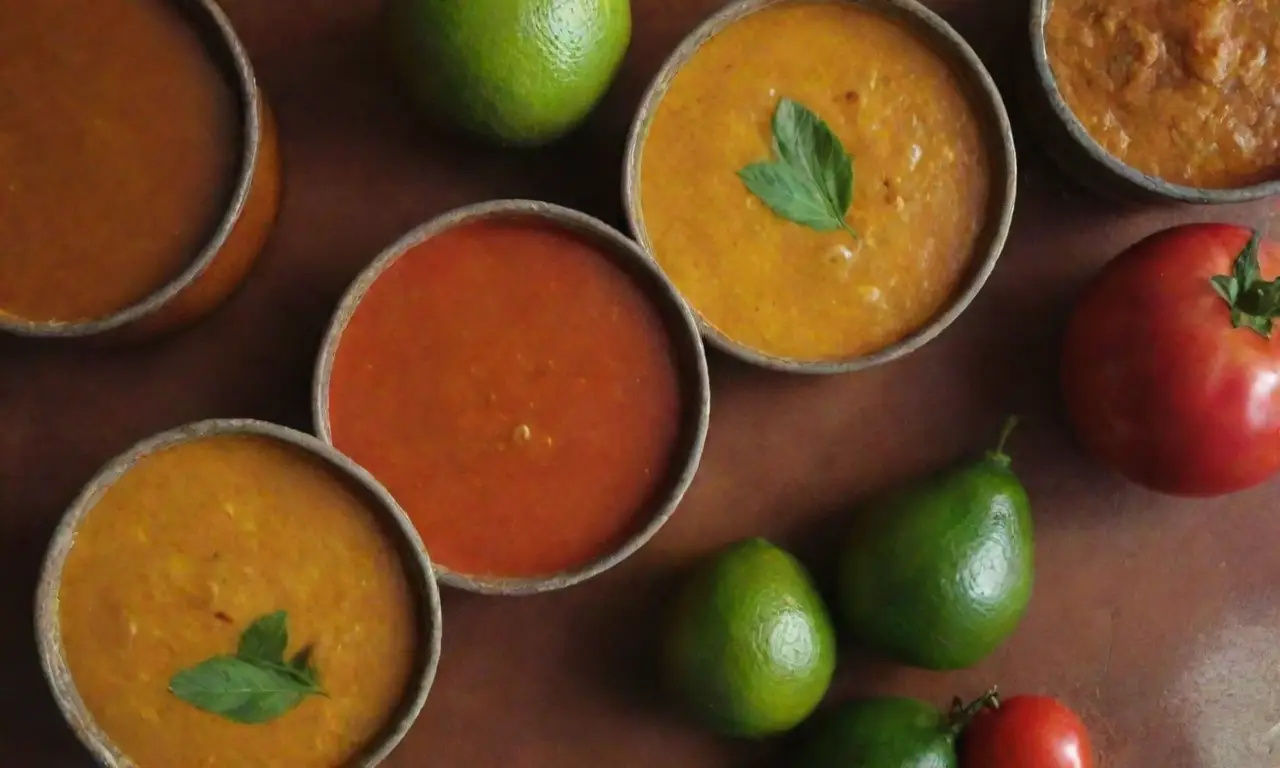 Salsas cubanas con colores vibrantes y sabores audaces