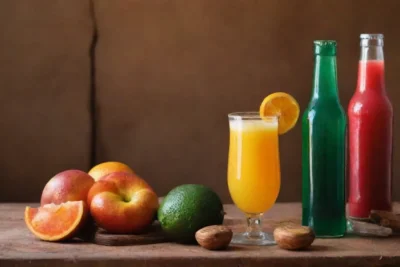 Bebidas sudafricanas tradicionales con colores vibrantes y sabores refrescantes
