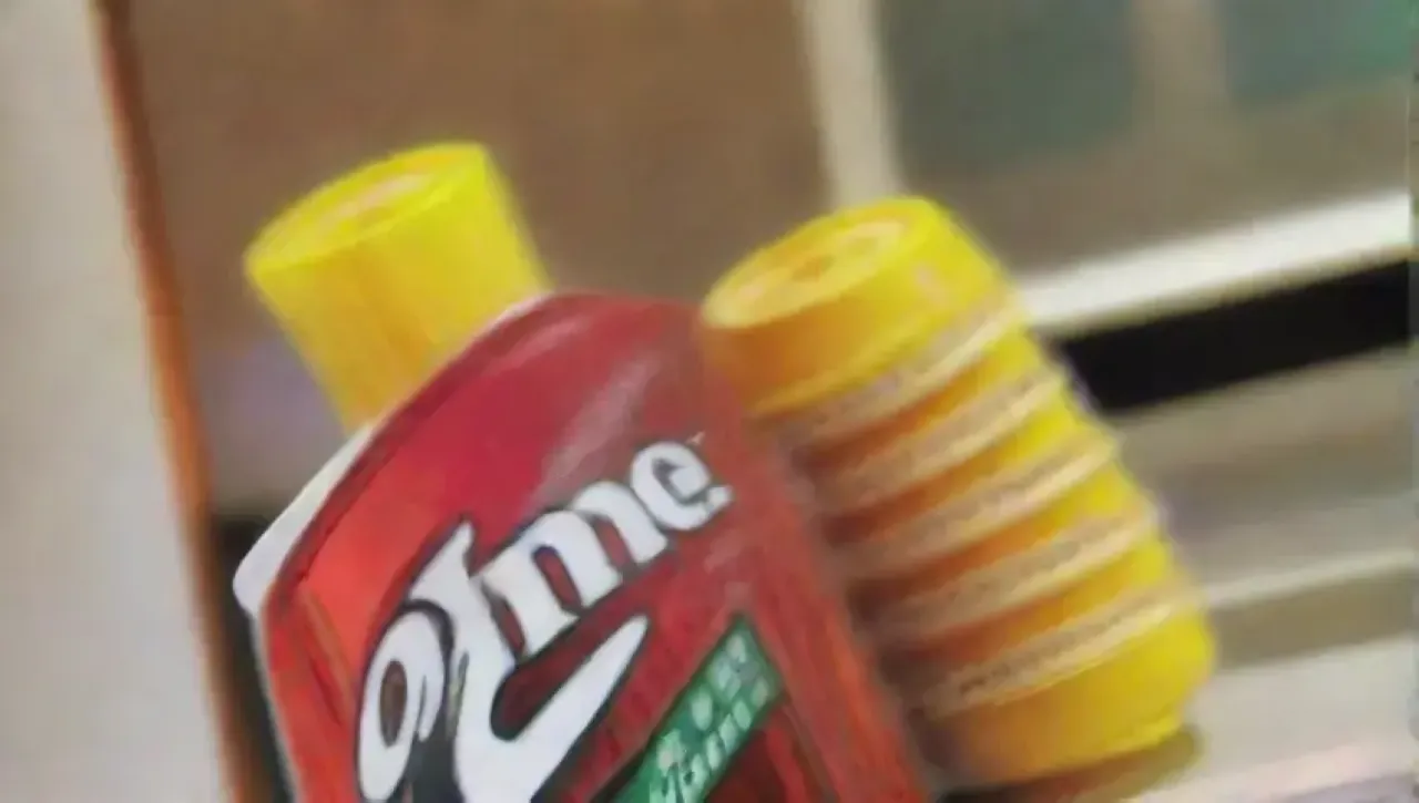 Un contraste entre la indulgencia de refrescos y el riesgo de salud se refleja en un entorno caótico y sombrío