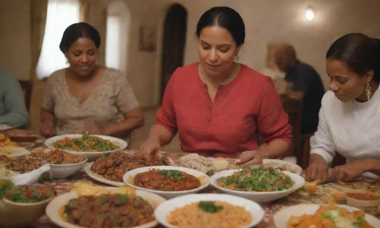 Fusión cultural de sabores vibrantes y recetas tradicionales