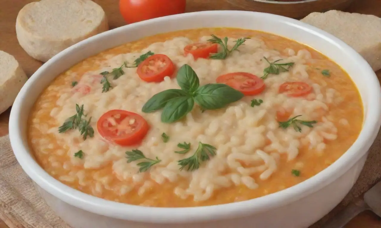 Risotto croata tradicional con textura cremosa y frescura