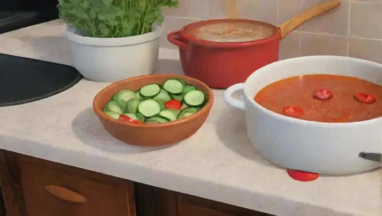 Una cocina vibrante y acogedora, llena de aromas, colores y creatividad culinaria