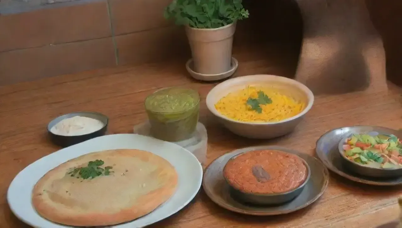 Una cocina vibrante y acogedora llena de aromas, sabores y tradición