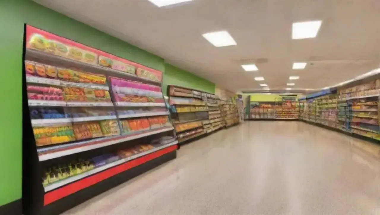 Tienda luminosa y ordenada con productos bien dispuestos y ambiente acogedor