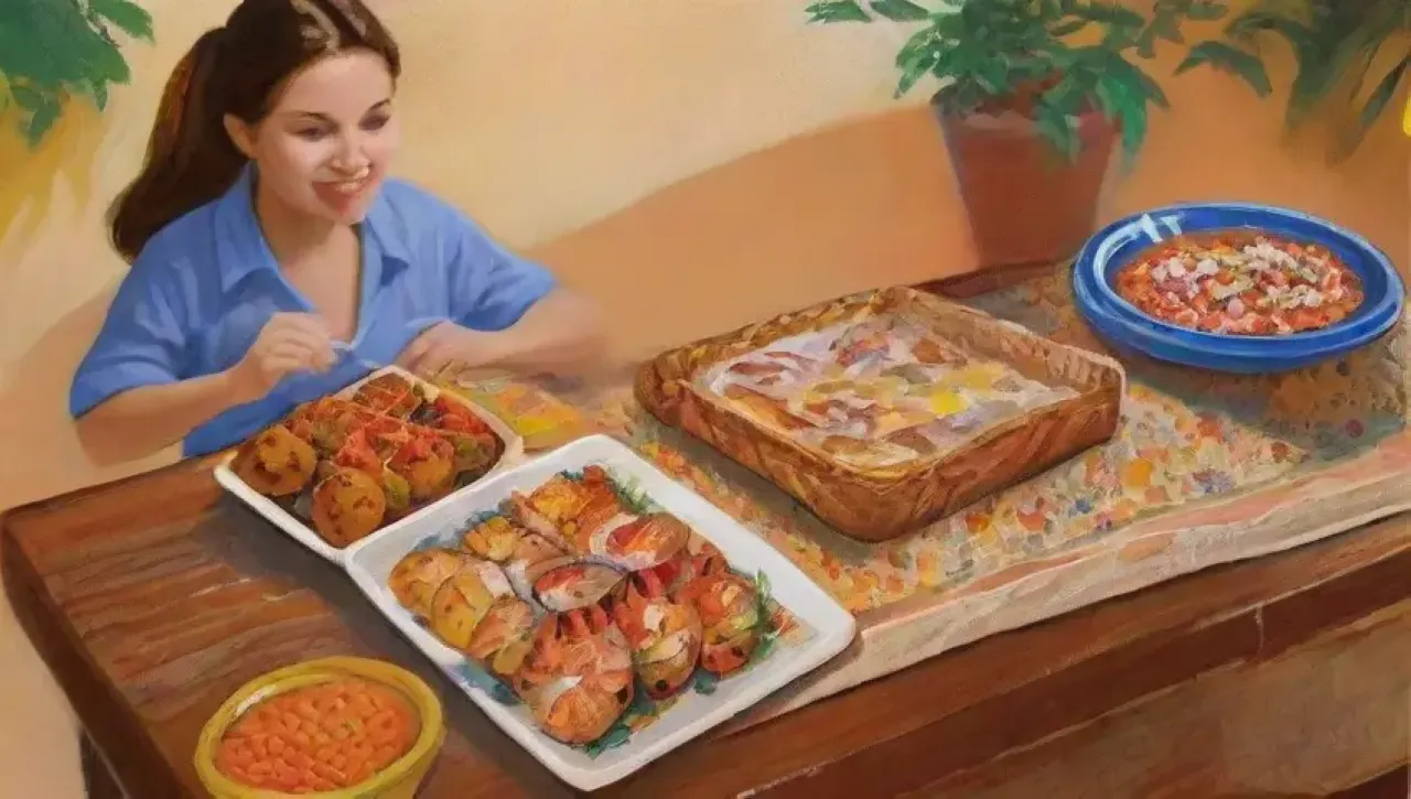 Colores vibrantes y sabores mediterráneos crean un festín visual y sensorial