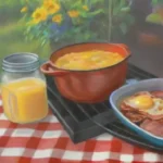 Cómo hacer un omelet en la parrilla para brunch al aire libre