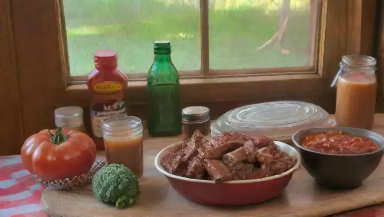 Una cocina rústica llena de ingredientes frescos y un ambiente acogedor, lista para disfrutar de una celebración familiar
