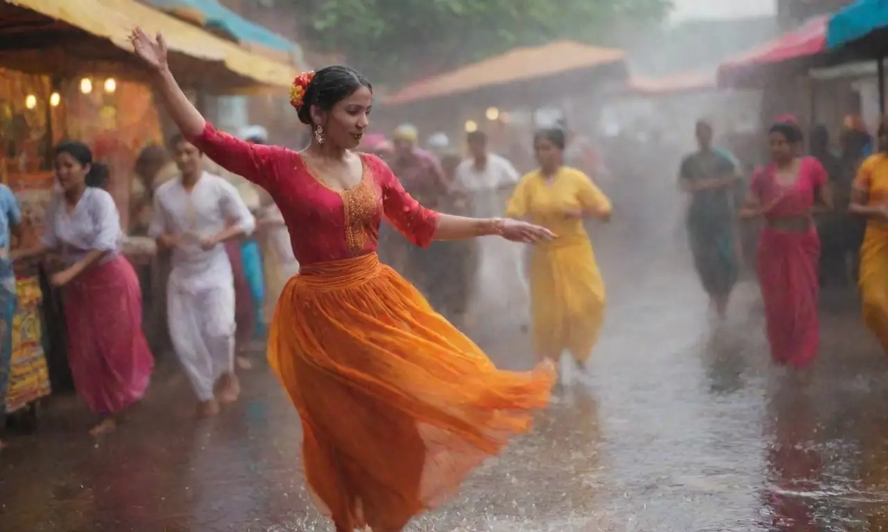 Colores vibrantes, danzas tradicionales y festividades en mercados animados
