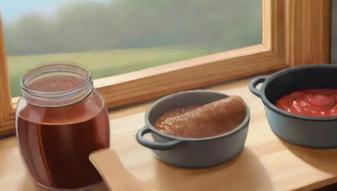 Una cocina rústica prepara una deliciosa salsa BBQ casera