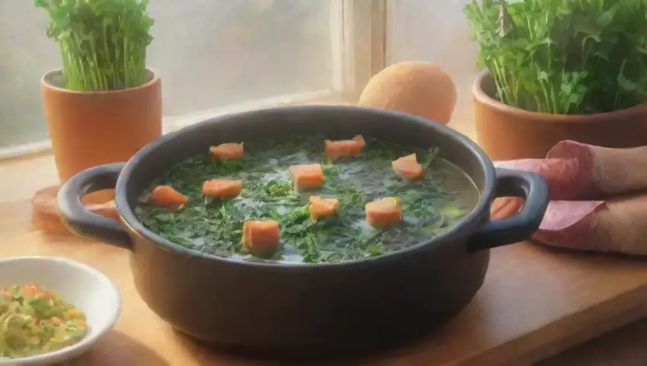 Una acogedora cocina llena de ingredientes frescos y aromas deliciosos