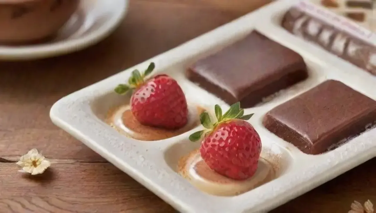 Un ambiente acogedor y dulce lleno de chocolate, frutas y aromas tentadores
