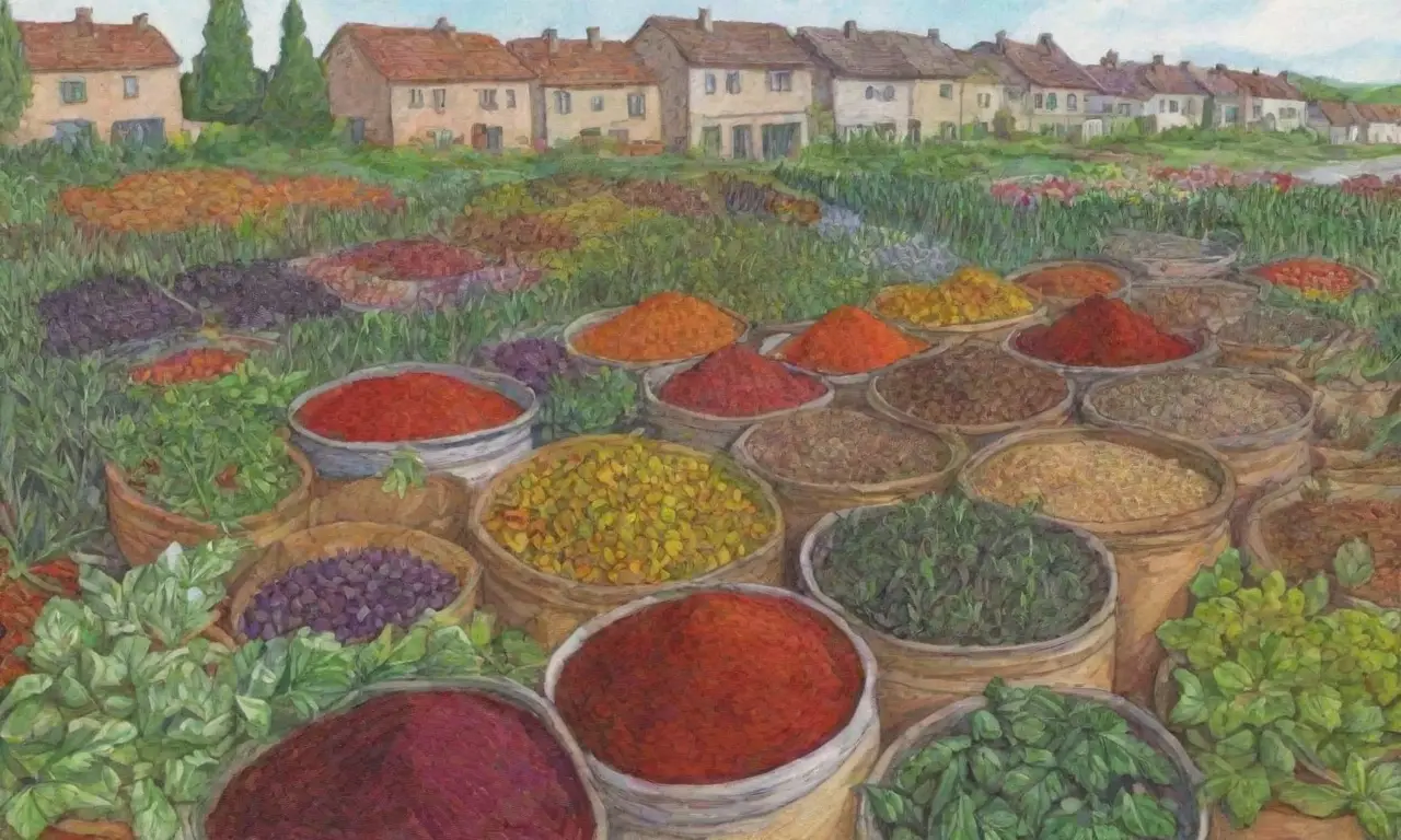 Esencias herbales y colores vibrantes de la rica cultura georgiana