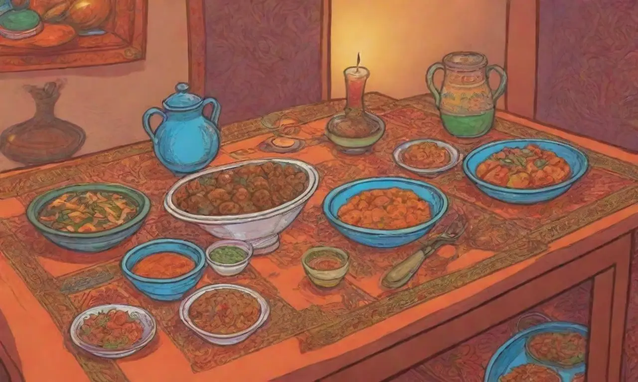 Colores vibrantes, patrones tradicionales y aromas especiados crean una atmósfera cálida e invitante