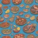 Recetas gallegas de mariscos con colores vibrantes y sabores tradicionales