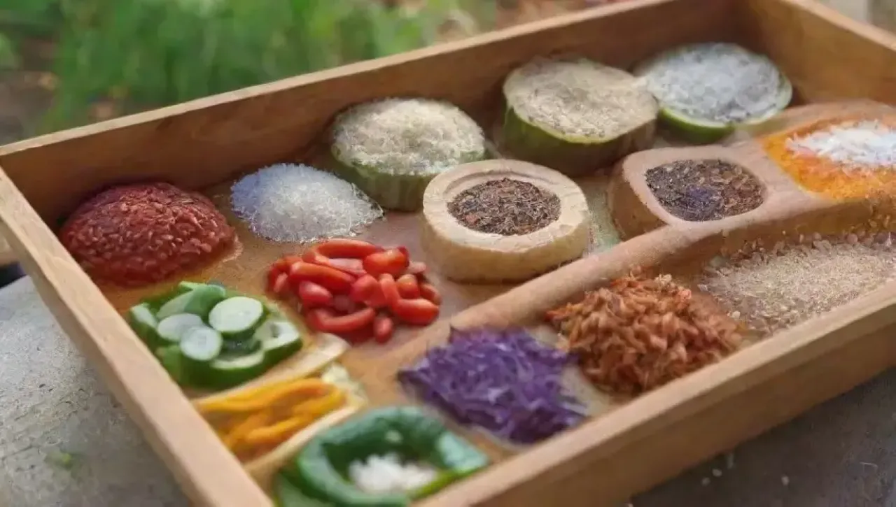 Una explosión de colores y sabores crea una experiencia culinaria visualmente deslumbrante