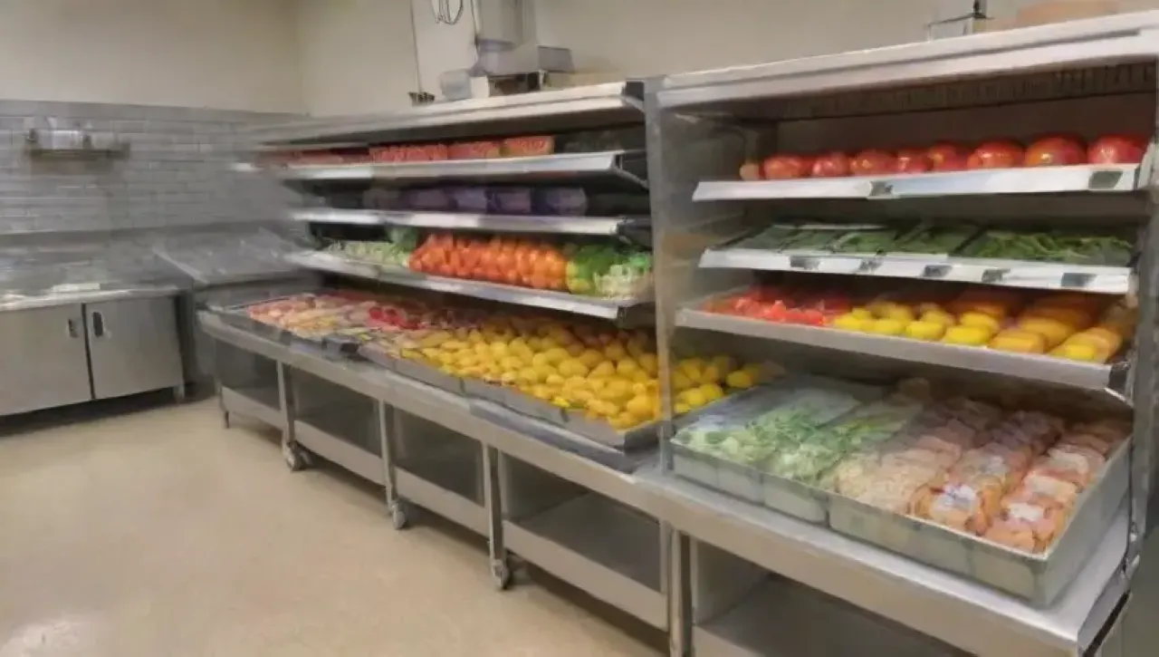 Una cocina profesional organizada y brillante con atención al detalle y un equipo enfocado