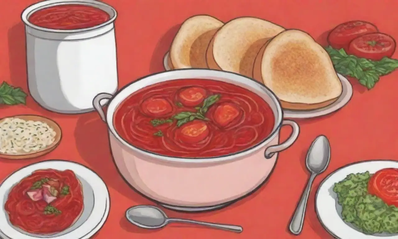 El borscht es un plato tradicional rojo que simboliza herencia y confort en reuniones sociales