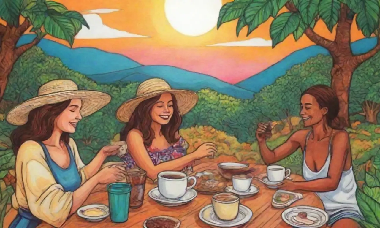Rituales del café brasileño con aromas y colores vibrantes