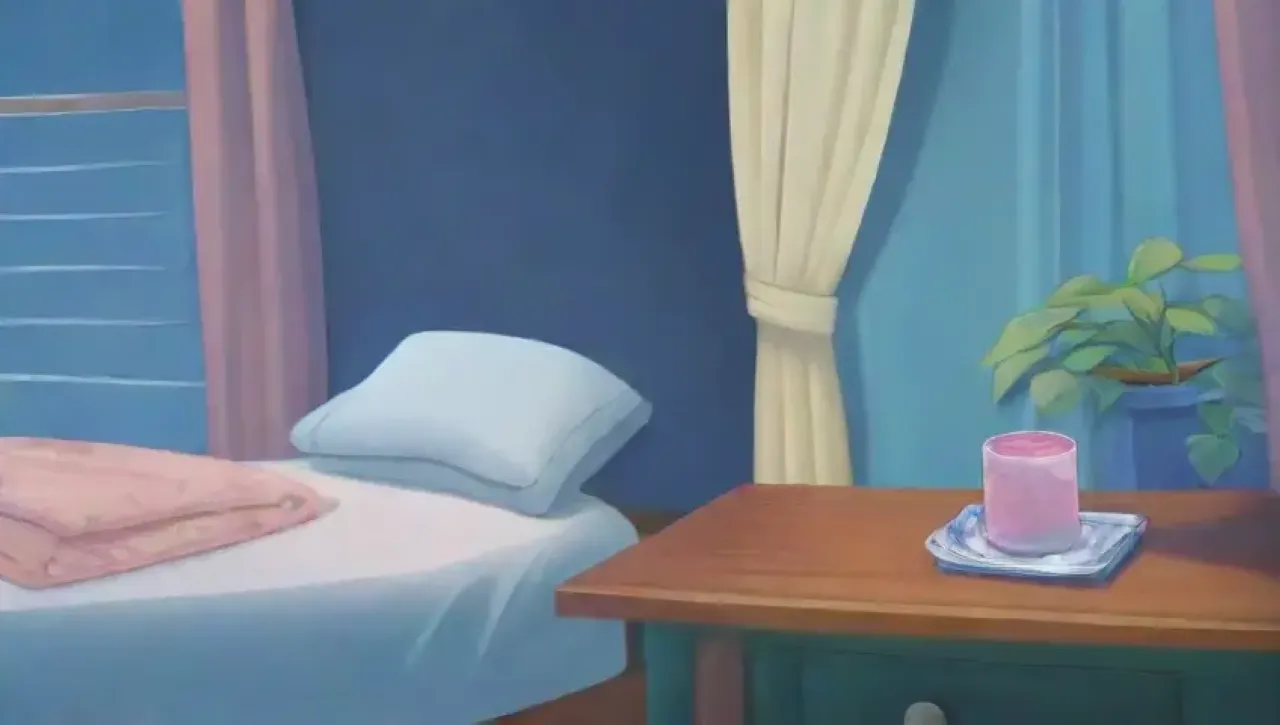 Una noche serena con luz de luna, una cama acogedora y un ambiente tranquilo que invita a la reflexión
