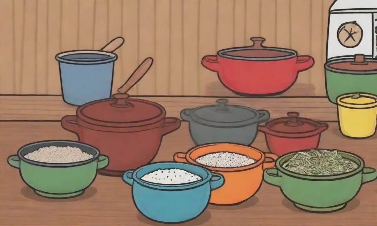 Papel tapiz de cocina filipina con utensilios esenciales y coloridos