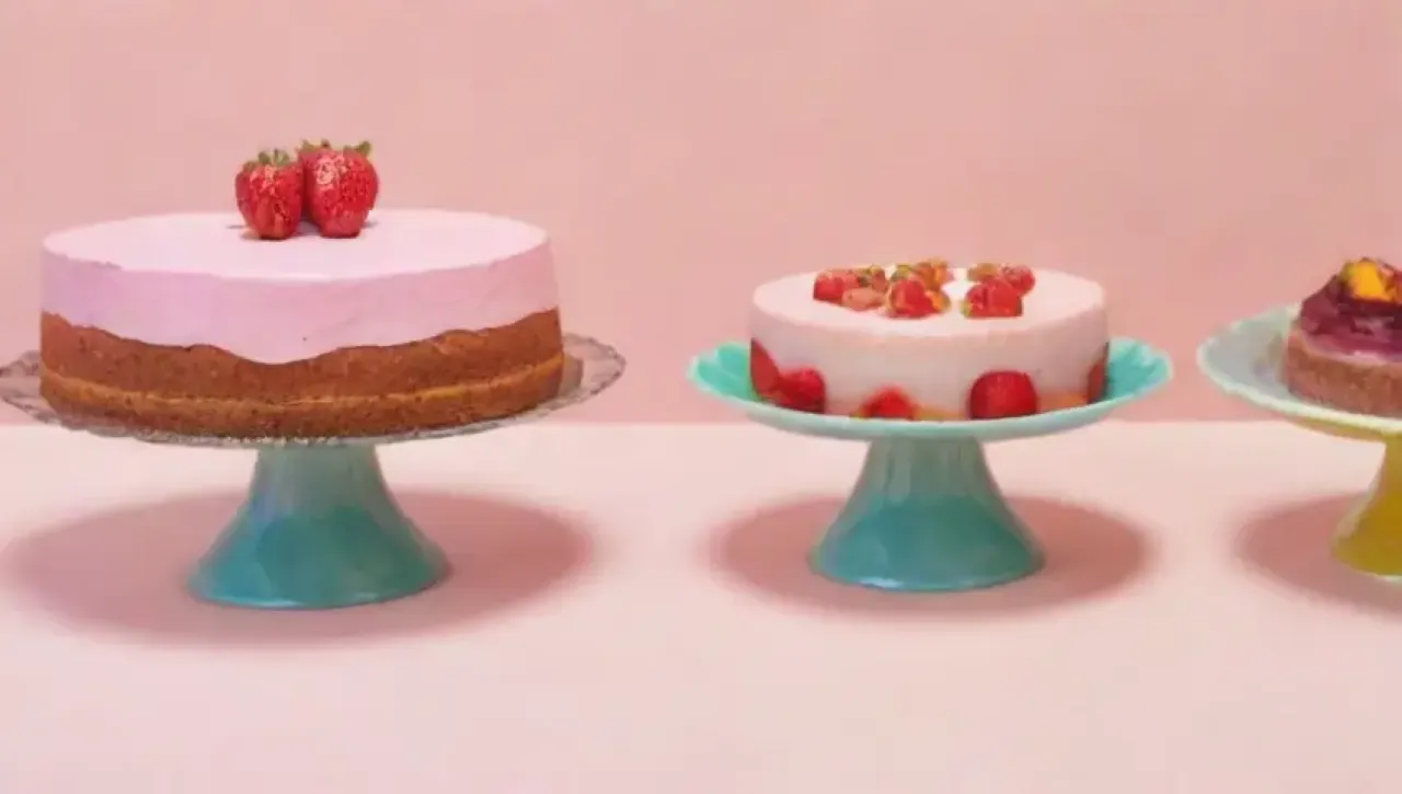 Un pastel elegante y artístico con suaves capas, colores pastel y un acabado brillante