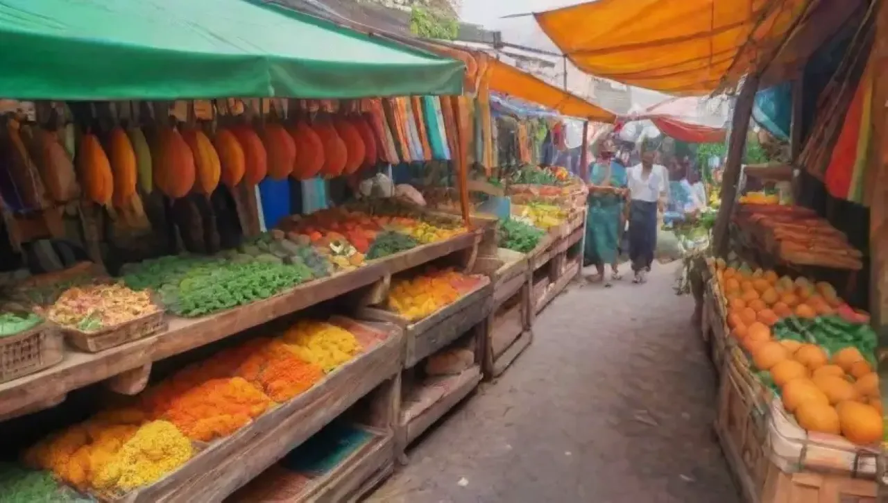 Un festín de colores, sabores y culturas en un vibrante mercado