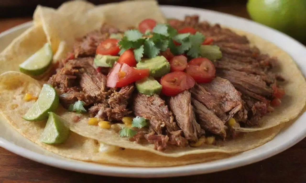 Carnitas deliciosas con carne tierna y crujientes bordes dorados