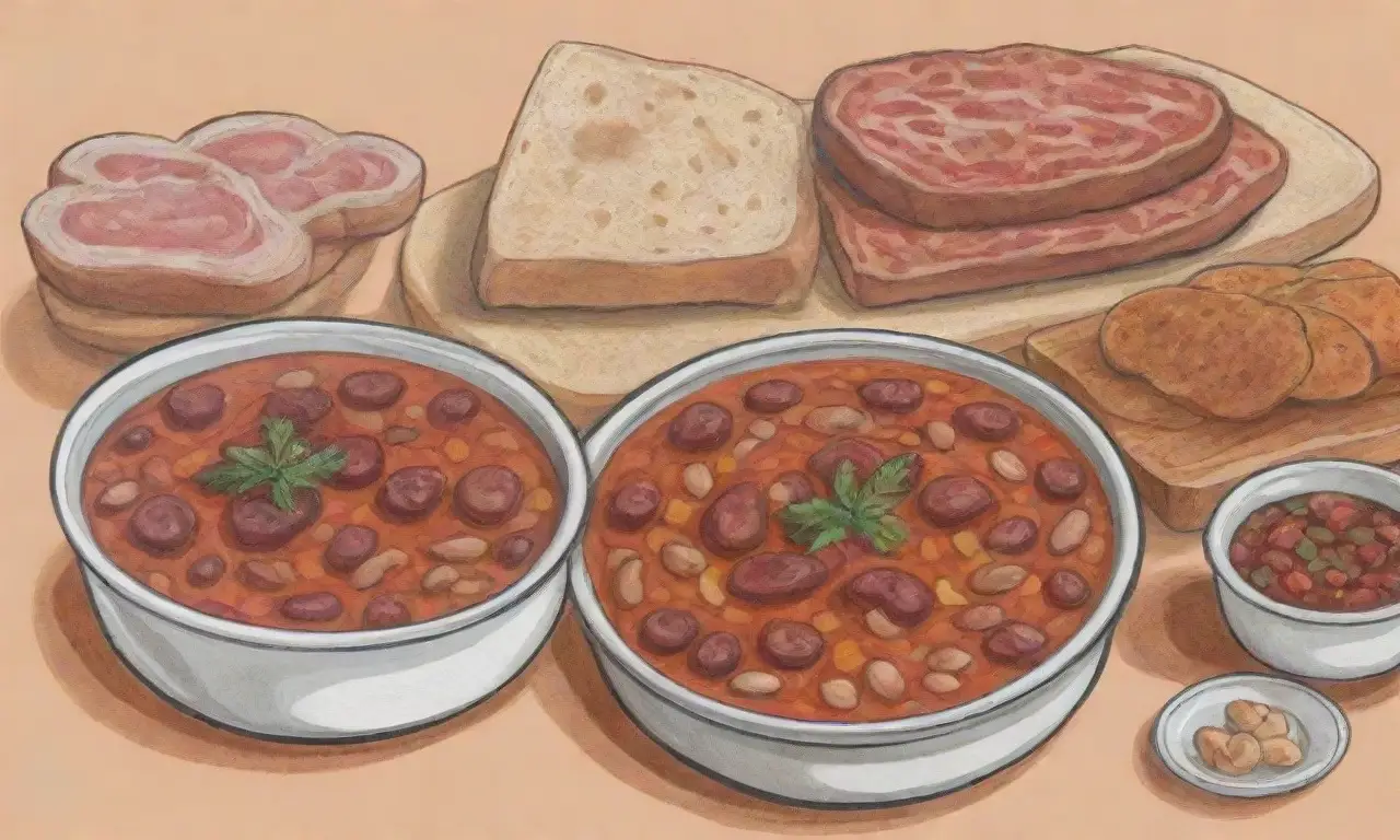 Fabada asturiana: plato tradicional rico en sabores con judías blancas, chorizo, morcilla y panceta