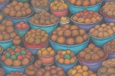 Dulces coloridos y snacks tradicionales sudafricanos que fomentan la unión familiar y la diversión en la cocina