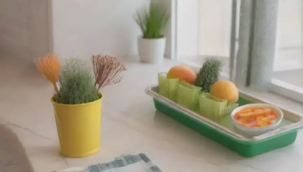 Una cocina impecable y ordenada, llena de luz y aromas frescos